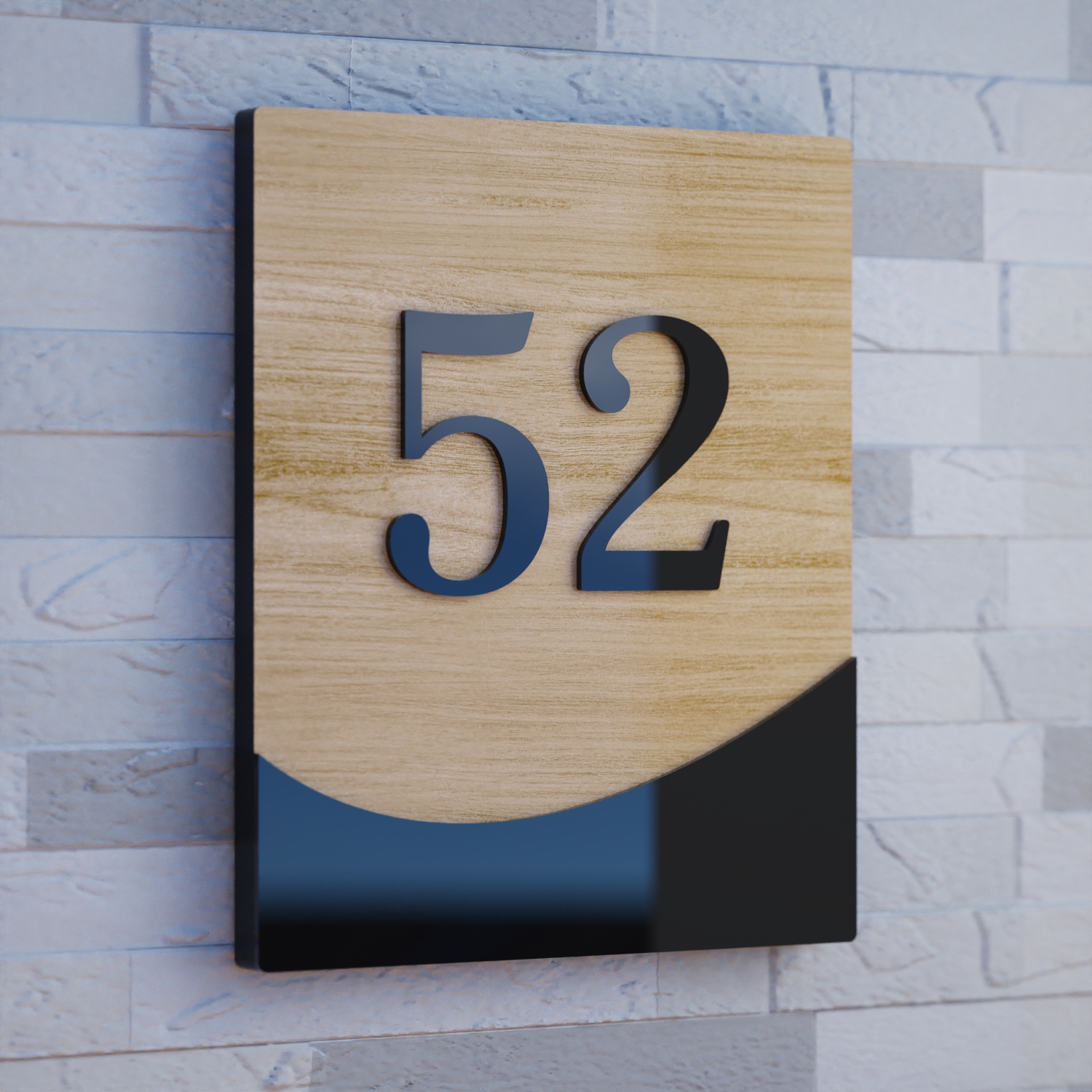 Plaque numéro de maison personnalisée original | LMDN